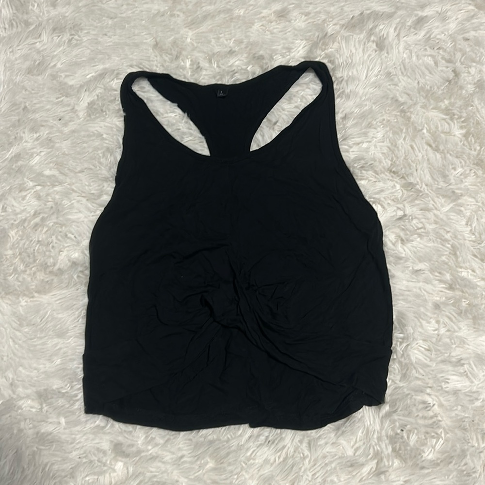 womens large twisted exercise tank